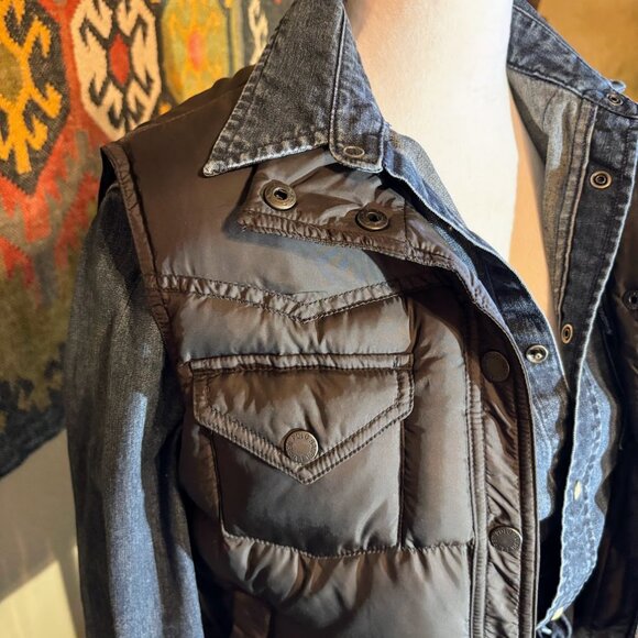 Ralph Lauren cropped western down puffer vest. - Picture 2 of 4